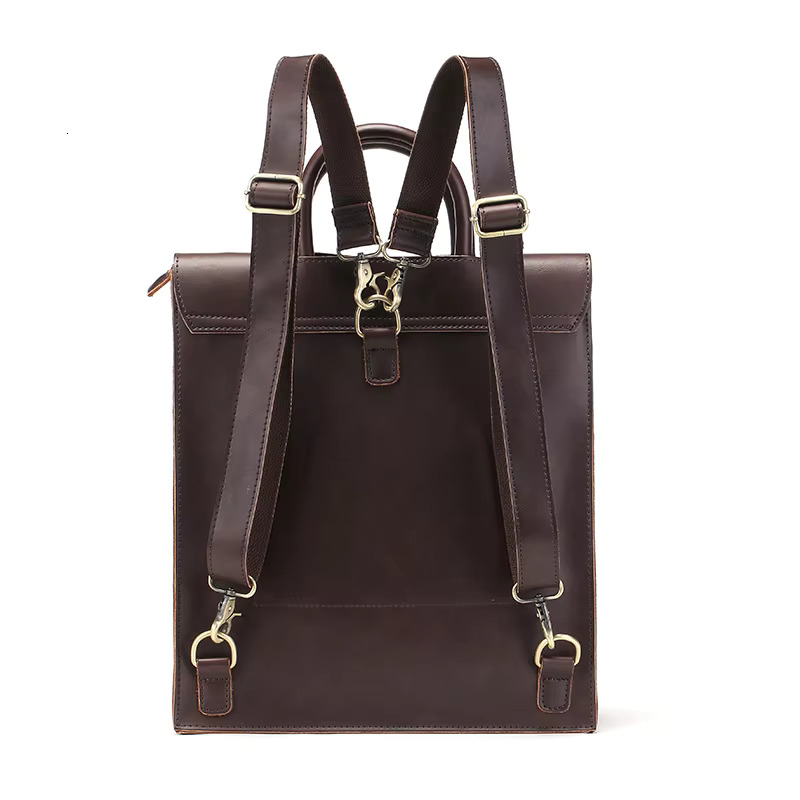 Fashion Vintage Men Business Men's Backpack Laptop Bag Multifunction Shoulder Bags Briefcase Handbags Back Pack
