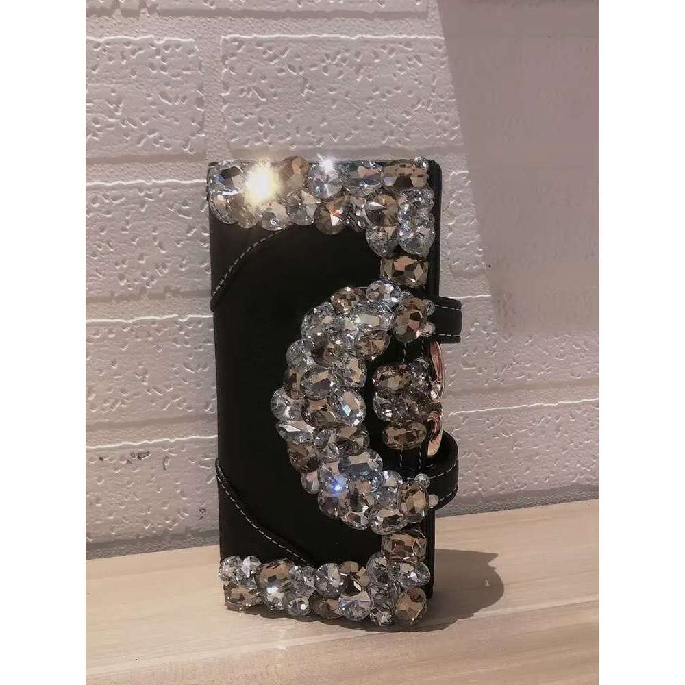 Fashion Women Shiny Dias Long Wallet Genuine Leather Purse Party Handbag Clutch Bag Female Crystal Hasp Card Holder Wallets