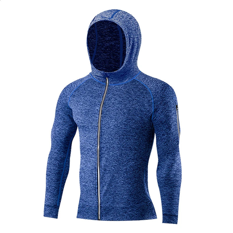 Mens sports jacket with pockets fitness equipment running sportswear exercise jogging 250122