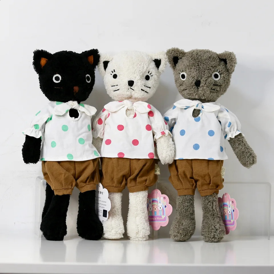 Kawaii Cats Plush Dolls Dressing Cat Stuffed Animals Soft Toys for Girlfriend Girls Birthday Christmas Gifts 250115
