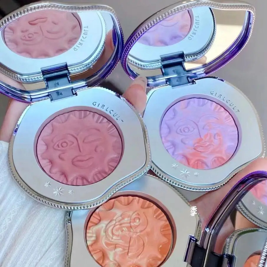 Girlcult Emotional Blush Highlighter Matte Fine Shimmer Blusher Face Cute Makeup Korean Cheek Pressed Powder 250121