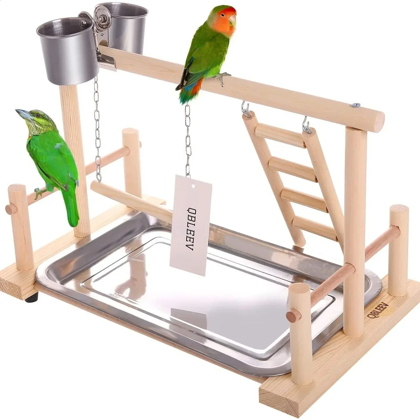 Solid Wood Parrot Stand Bird Training Stand Toy Supplies Desktop Training Stand Parrot Interactive Amusement Park 250207