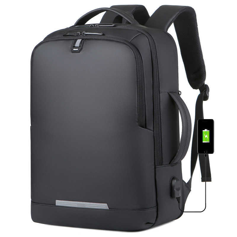 New Mens Computer Backpack High end Business Large Capacity Backpack Multifunctional Business Travel Backpack