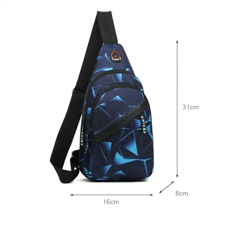 Shoulder Crossbody Bag for Men Short Travel Messenger Chest Light Outdoor Sport Recreation Lovers Single 250122