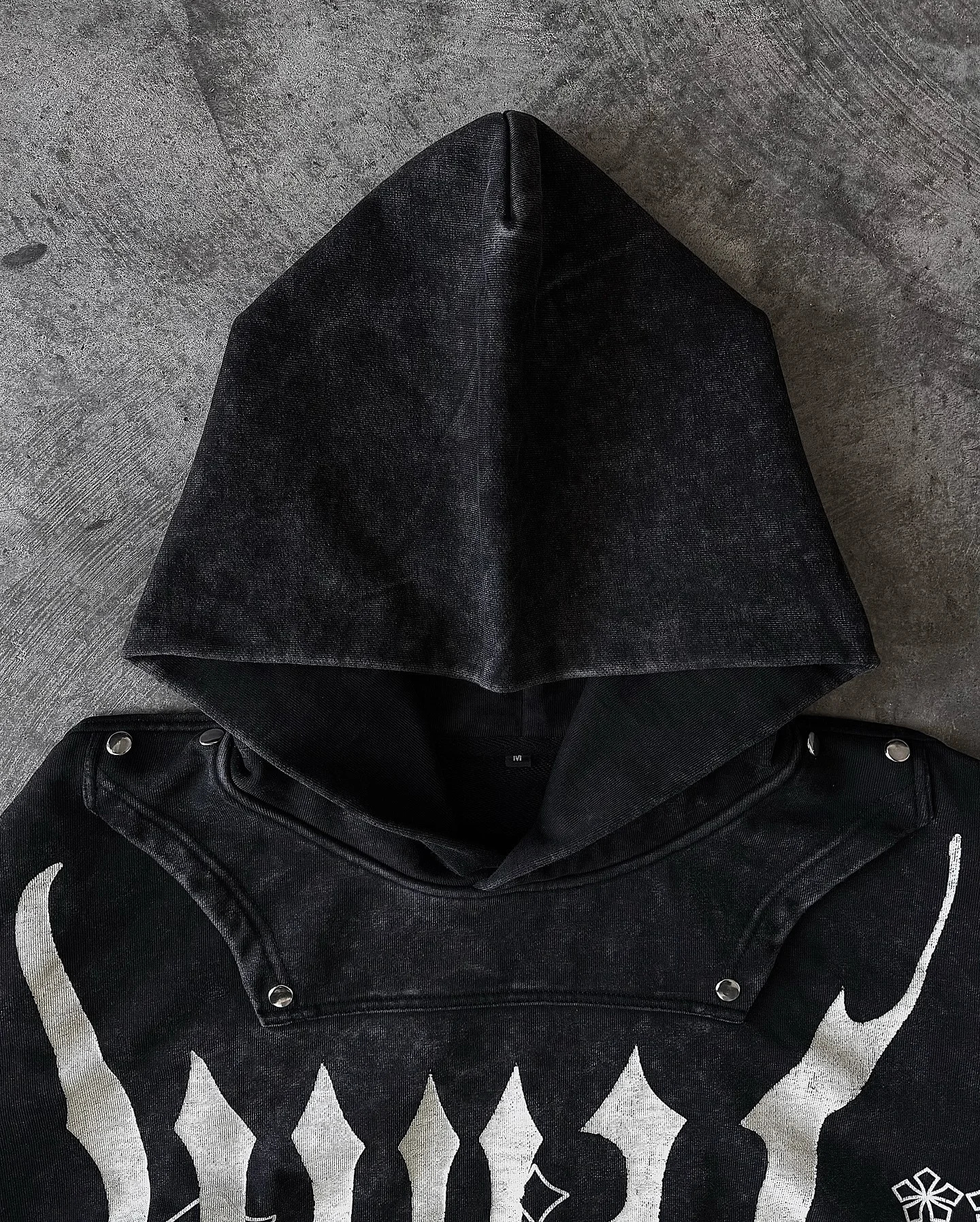 Gothic Retro Letter Embroidery Graphics Oversize Loose Washed Heavy Hoodie Mens Y2K Harajuku HipHop Casual Joker Couple 250121