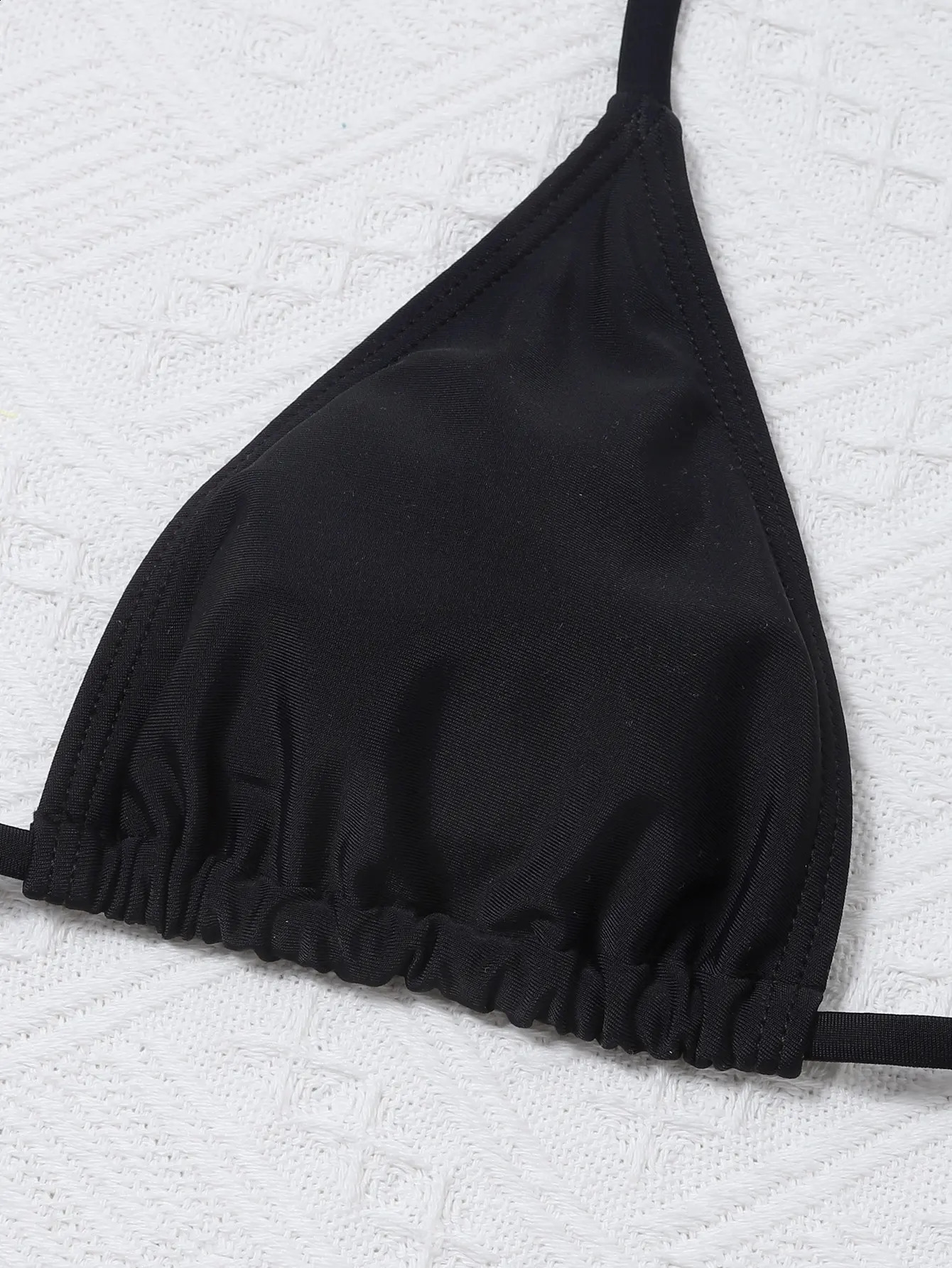 4 Pieces Thong Bikini Women With Dress Black Swimwear Female Halter Swimsuit Beach Wear Bathing Swimming Suit Summer 250122