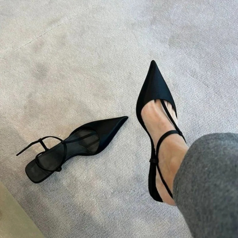 New Shoes For Women Sexy Pointed Toe Women's Sandals Comfortable Low Heel Trendy Sandal Simple Versatile Large Size Pumps
