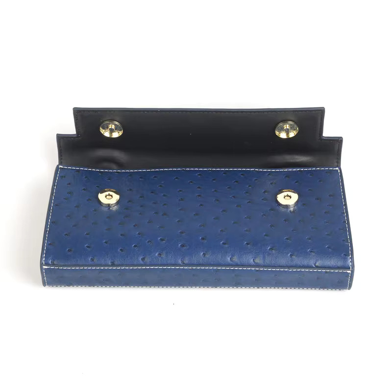 Alirattan Women Ostrich Pattern Fashion Female Evening Party High Quality Retro Portable Clutch Bag Trendy Wallet