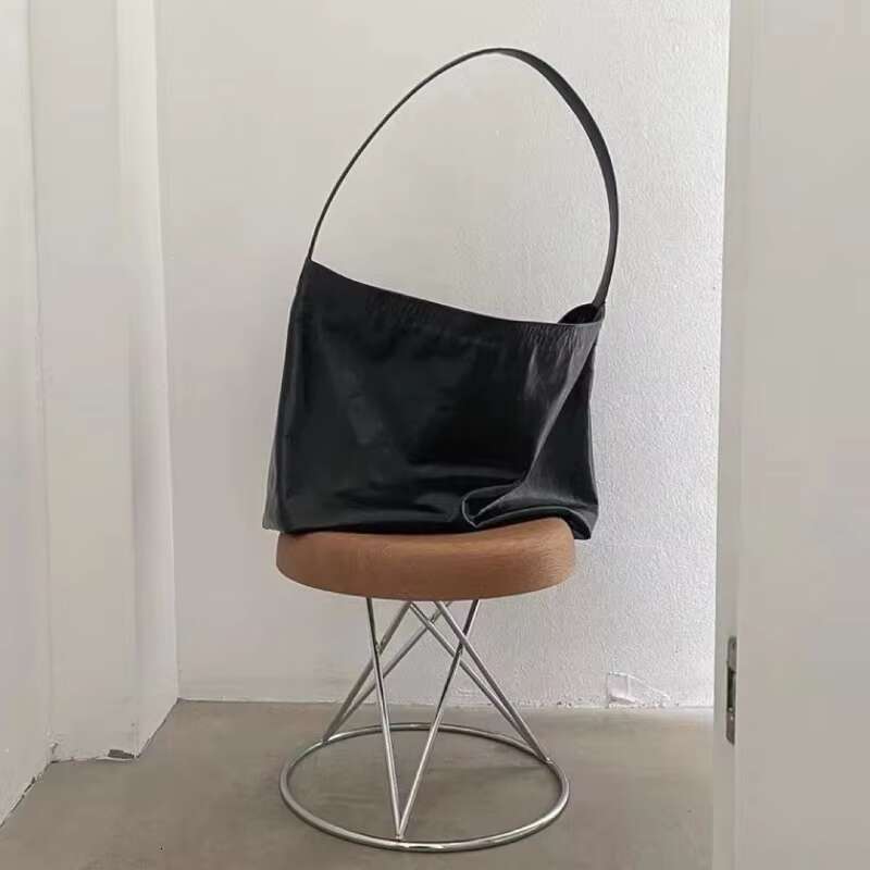 Bucket Cowhide Large Capacity Solid Casual Women Totes Simple Korea Minority Commuter Messenger New Shop Daily Moda Shoulder Bag