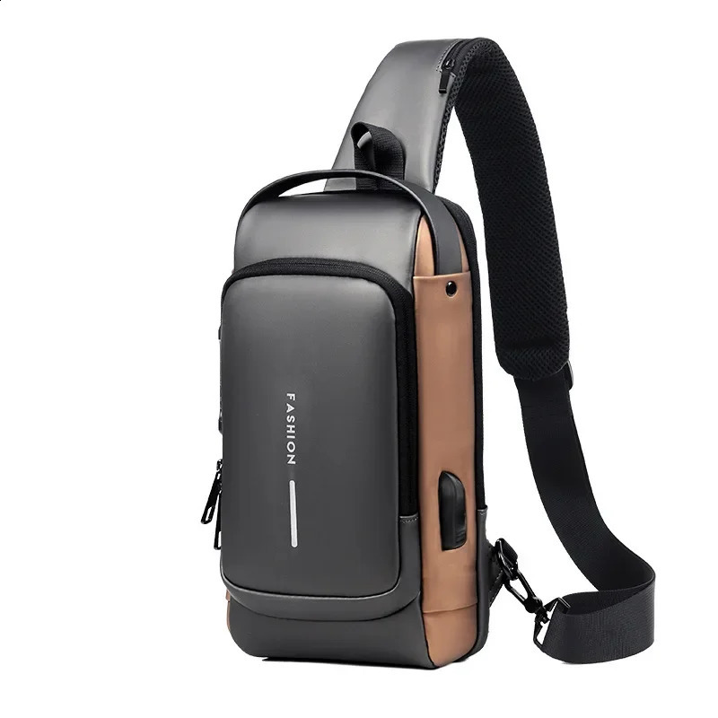 Customizable Antitheft Password Lock Motorcycle Men Bag With USB Charger Multifunctional Saddlebag Sports Waist 250122