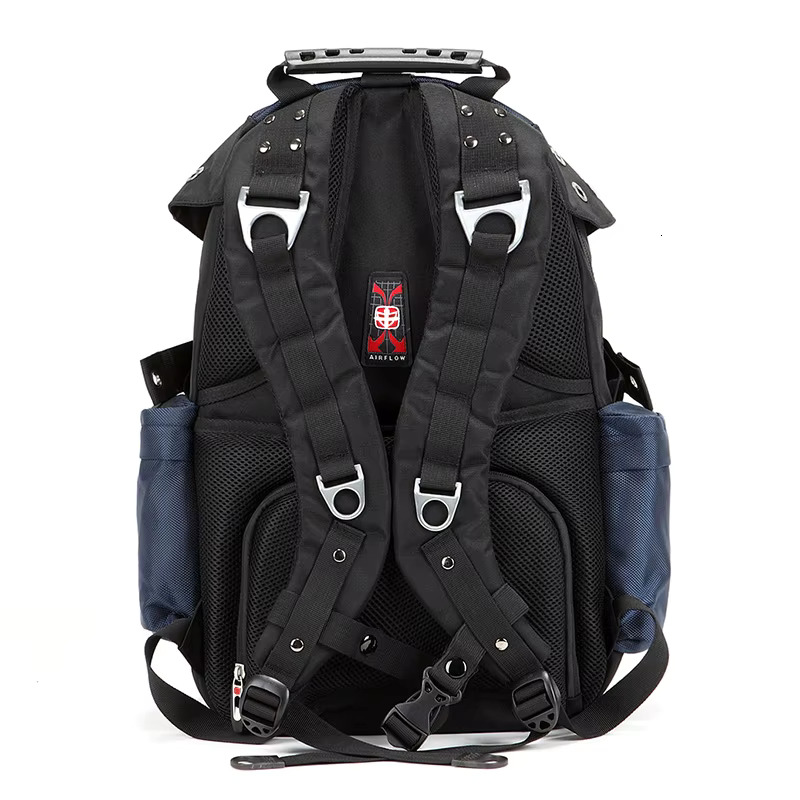 Men's Waterproof 15.6 Inch Laptop Computer Backpacks Swiss Travel Backpack Oxford Casual Schoolbag Male Mochila