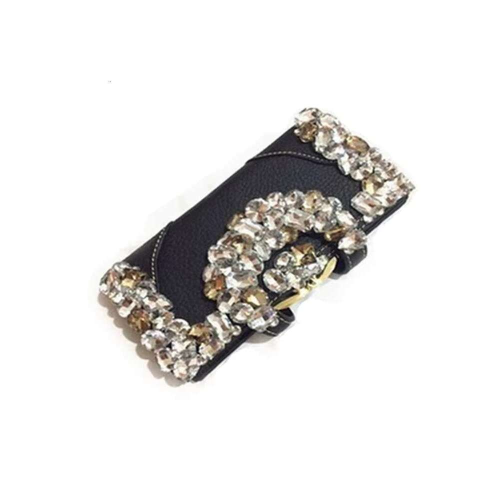 Fashion Women Shiny Dias Long Wallet Genuine Leather Purse Party Handbag Clutch Bag Female Crystal Hasp Card Holder Wallets