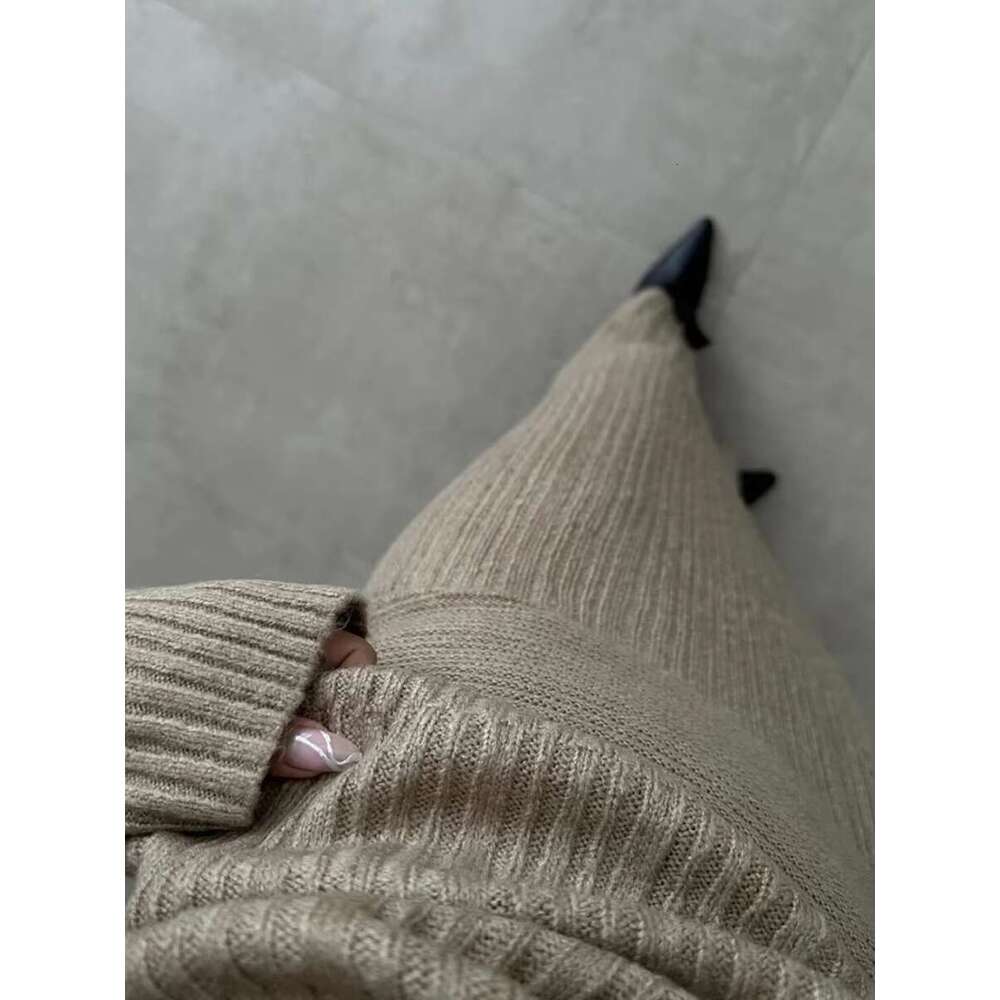 Solid Elegant Knitted 2 Piece Set Women Spring Autumn Off Shoulder Pullover Sweater+Long Skirts Sets Vintage Fashion Jumper Suit