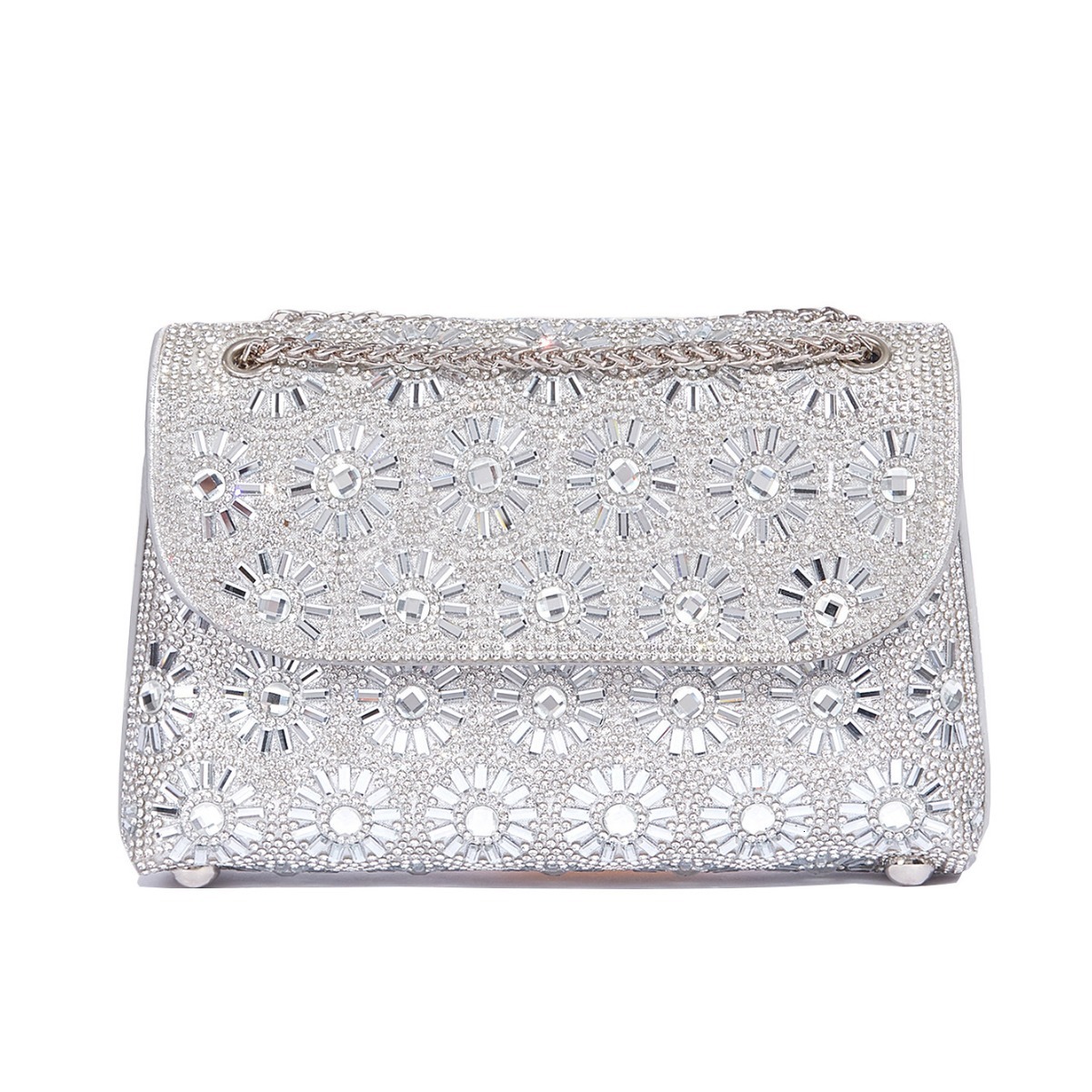 New Shoulder Trendy Chain Party And Dinner Bag, Fashionable Women's Small Square