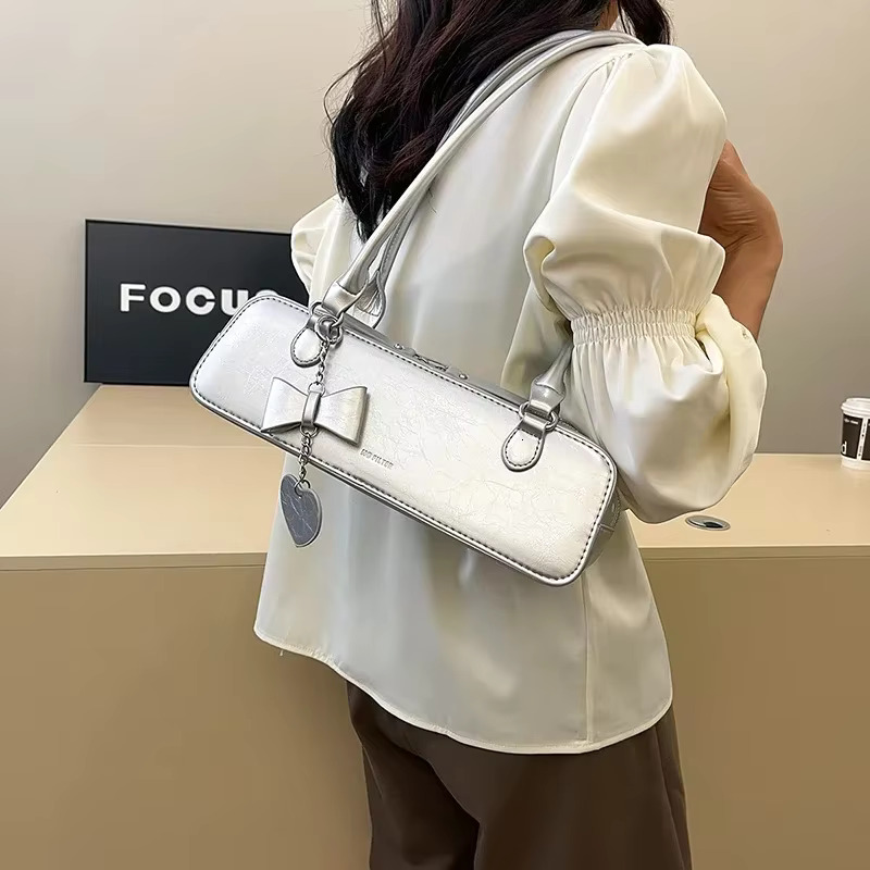 New Sewing Thread Zipper PU Youth Shoulder Light Pocket Women's Designer Handbag 2025 High-quality Large Capacity Women's Shoulder Bag
