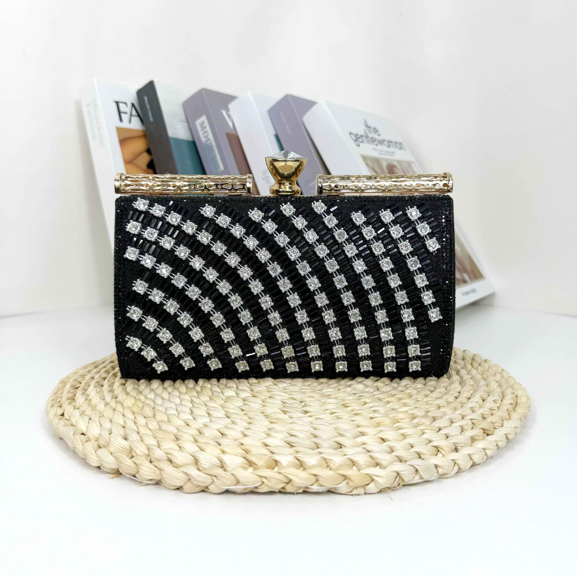 New Diamond Studded Women's Banquet Wedding Handheld Evening Dress Bag For Purses