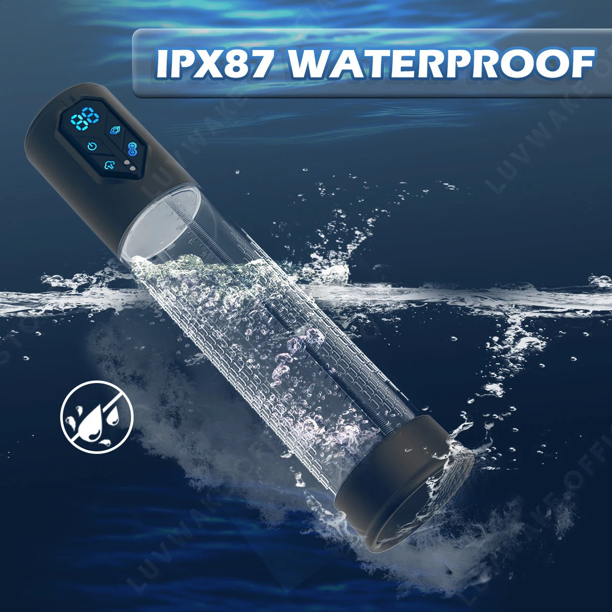 IPX7 Waterproof Electric Penis Pump for Enlargement Man Vacuum Extend 4 Suction Levels 2 Silicone Sleeves 250121