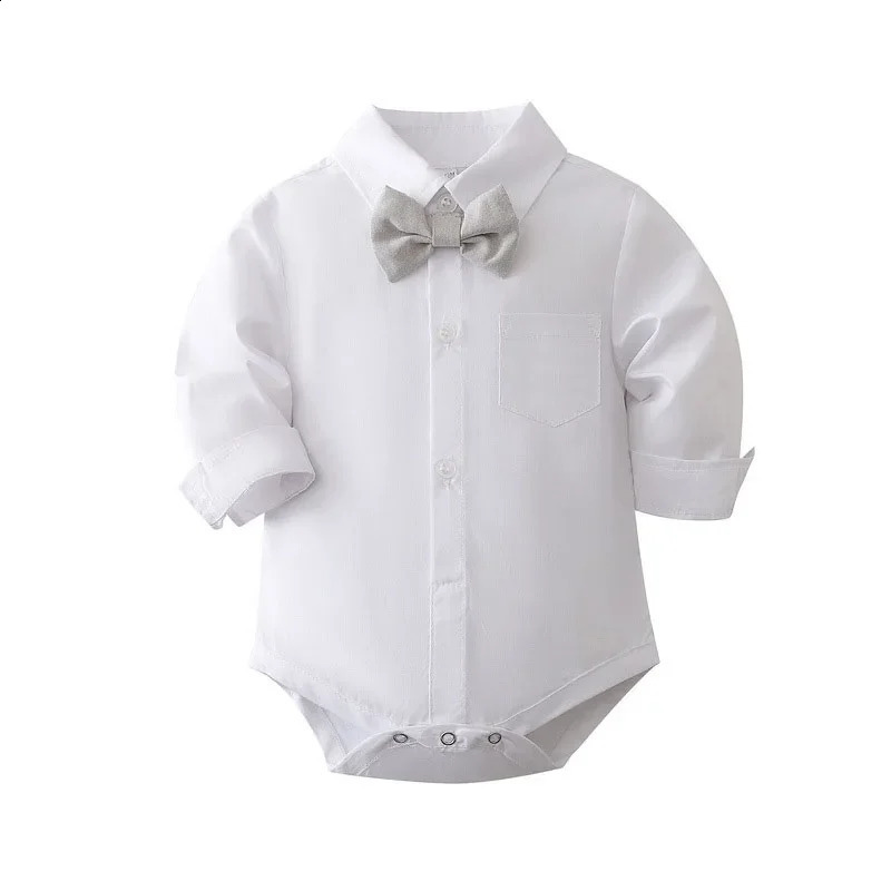 born Boys Formal Party Outfits Clothes Set Wedding Birthday Toddler Boy Gentleman Handsome Christening Elegant Suit 0-24M 250120