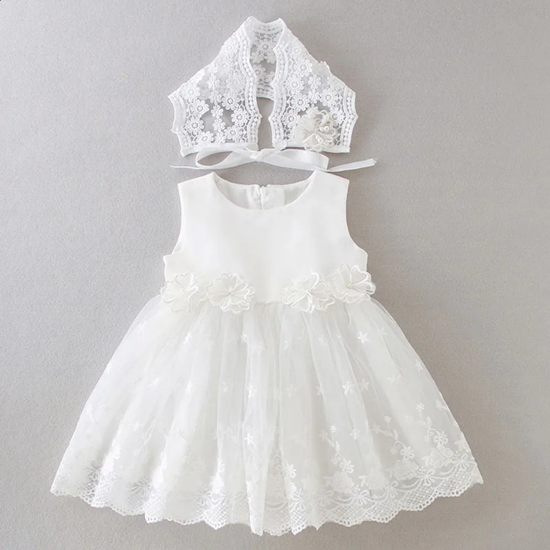 Summer 0-24M Baby Girl Birthday Party Princess Dress Toddler Baby Girl Baptism Dress born Baby Pography Clothing 250115