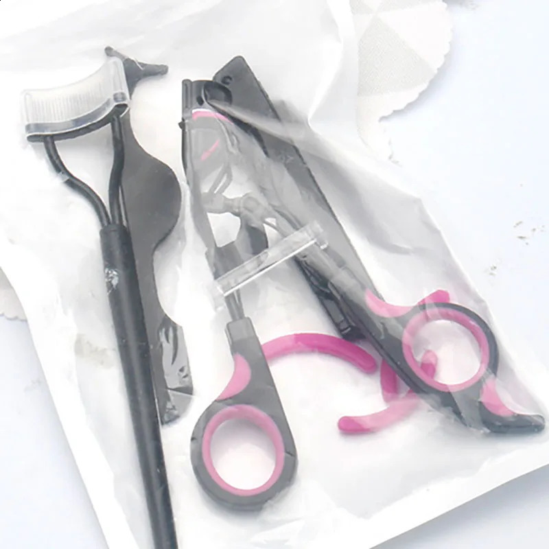 Dual Color Handle Curling Eyelash Clip Artificial Assistant Eyebrow Trimmer Steel Needle Portable Makeup Tool 250115