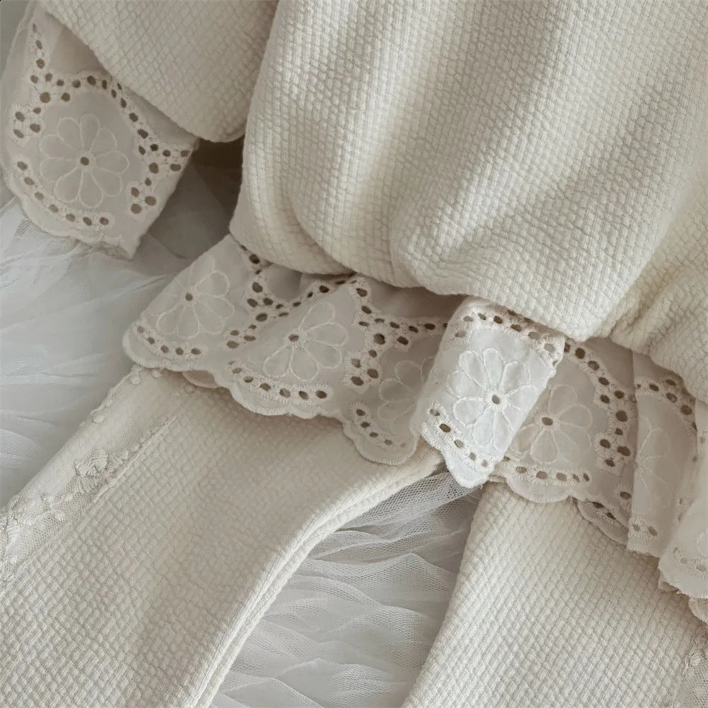 Baby Girls Clothing Sets Spring Autumn Kids Lace Sweatshirt Pants 2Pcs Suit Cotton Infant Costume Toddler Outfits 250117