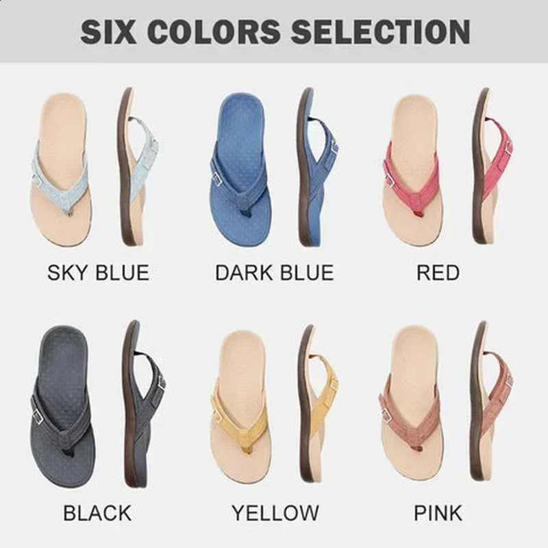 Summer Orthopedic Sandals Women Slippers Home Shoes Casual Female Slides Flip Flop For Chausson Femme Plus Size Flat Outdoor 250118