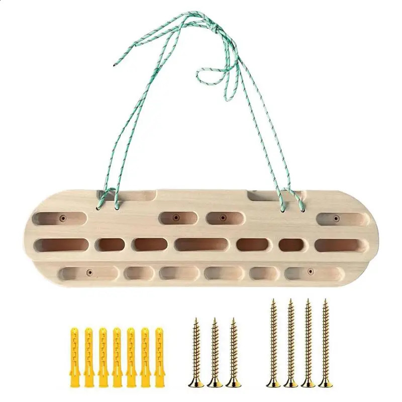 Indoor Rock Climbing Fingerboard Strength Rock Board Finger Back shoulder training Pull Up Fingerboard Harness Tools Hangboard 250118