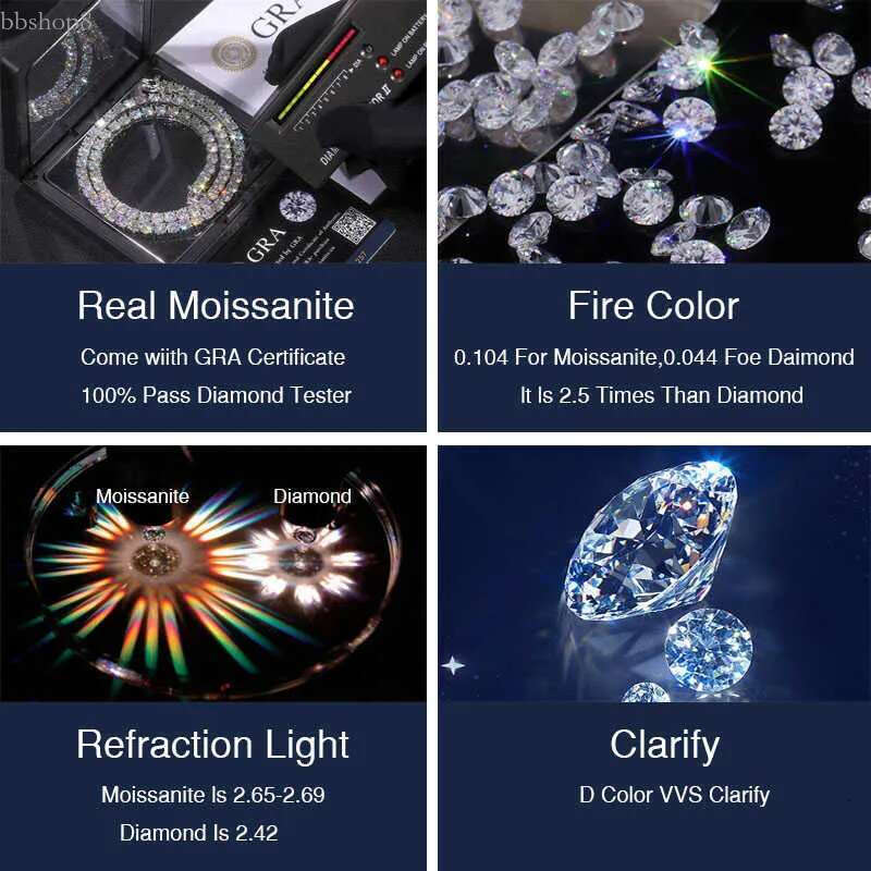 Wholesale Vvs Moissanite Round Cut Dia Factory Price Earring Hoop Stud Earrings Men Women