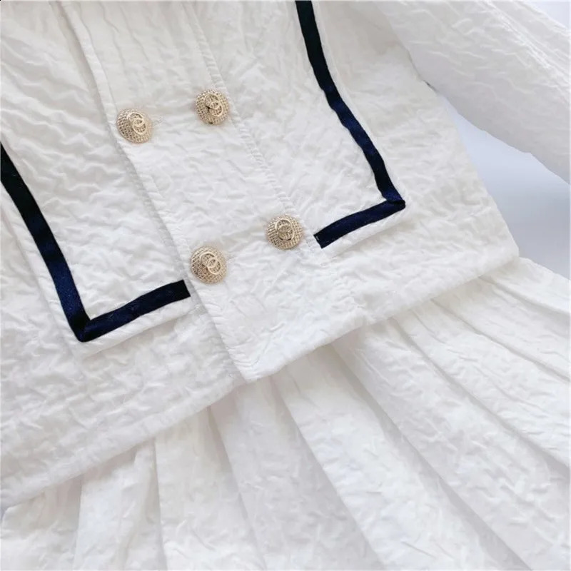 Baby Girl Clothes Set JacketSkirt 2PCS Infant Toddler Child School Suit Kid Clothing Spring Autumn 110Y 250117