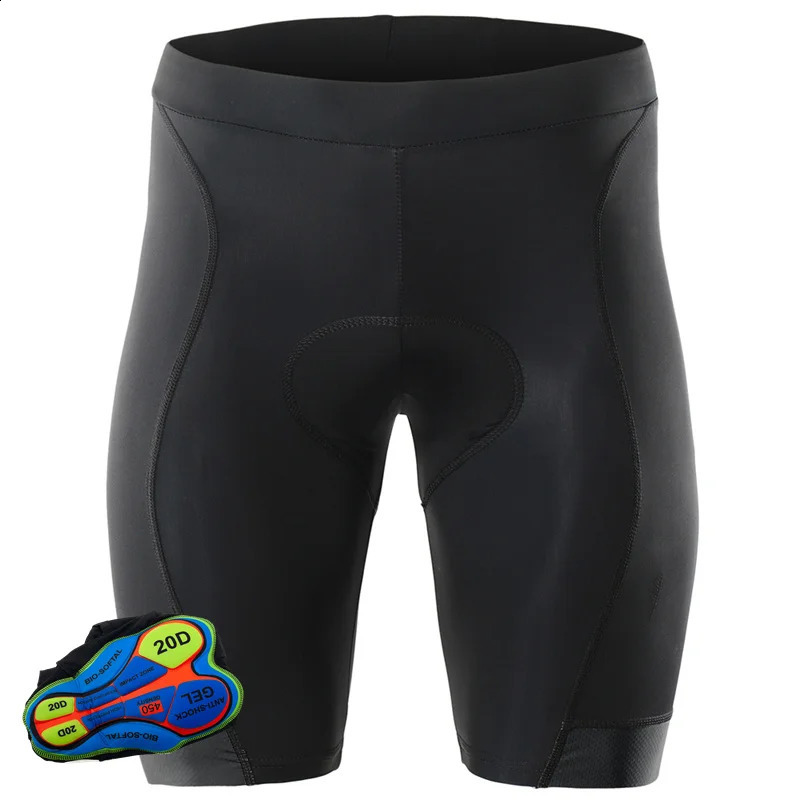 Black Mens Cycling Shorts MTB Bike Bicycle 20D Padded Bib Short MTB Shorts Mens Lycar Elastic Bicycle Shorts Pants XXS-5XL 250114