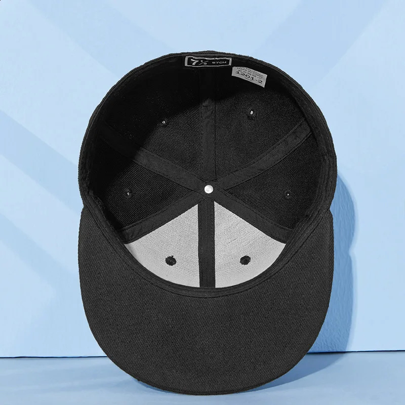 Oversize Large Fitted Caps Big Bone Man Plus Size Blank Baseball Cap Plain Back Closed Sport Hat Men Woman Flat Bill Solid Hats 250115