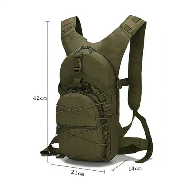 15L Outdoor Molle Backpack Men Bicycle Backpacks Sports Cycling Climbing Hiking Camping Bag Hydration Pack Bags 250121