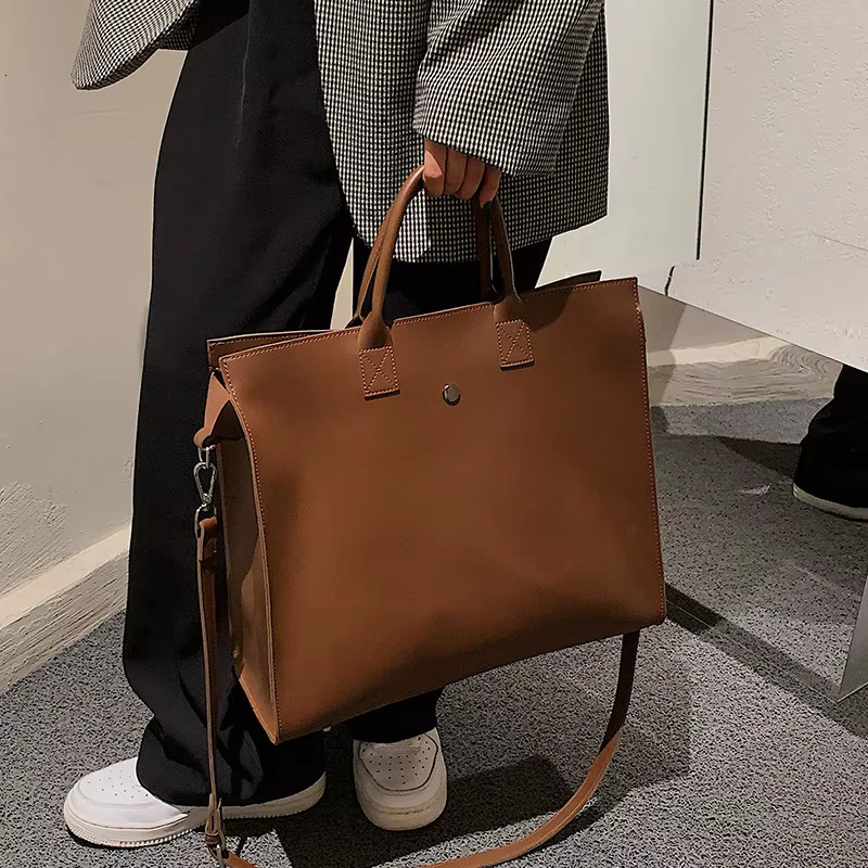 Fashion Bussiness Style Women High Capacity Briefcase Shoulder Bags Tote Female OL Classic Handbags Bolsas