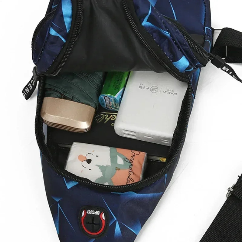 Shoulder Crossbody Bag for Men Short Travel Messenger Chest Light Outdoor Sport Recreation Lovers Single 250122