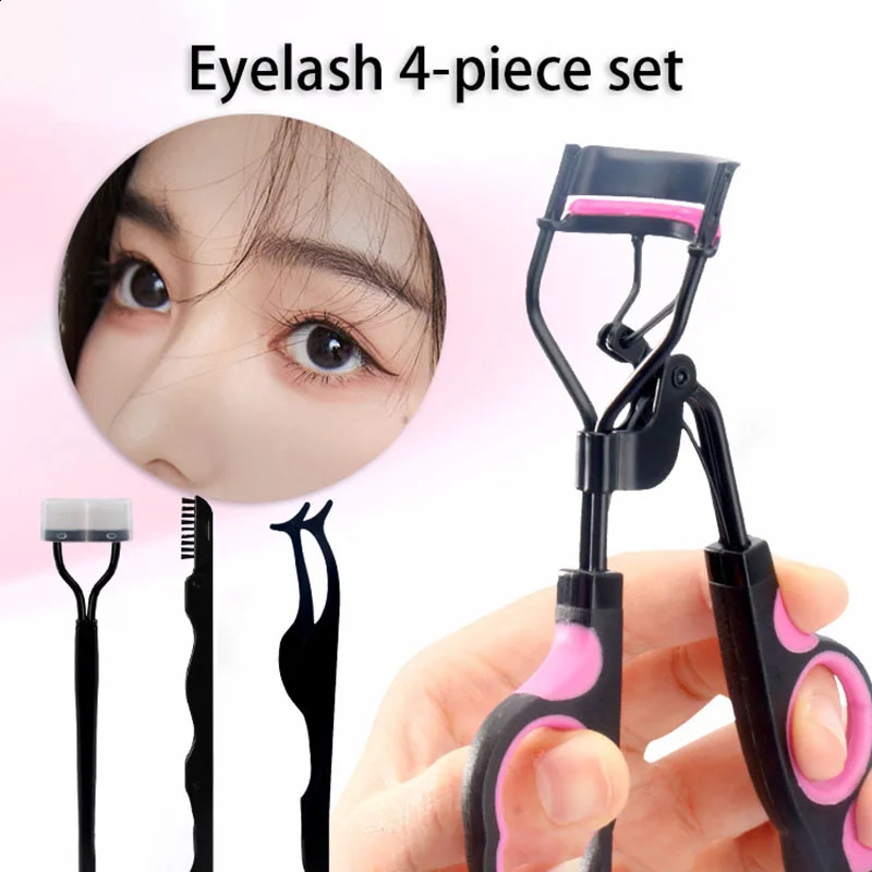 Dual Color Handle Curling Eyelash Clip Artificial Assistant Eyebrow Trimmer Steel Needle Portable Makeup Tool 250115