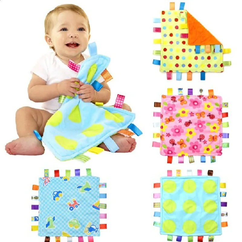 Baby Comforting taggies Blanket Multifunctional baby taggies toys soft toddler Grasping fantoche towel born reassure towel 250120