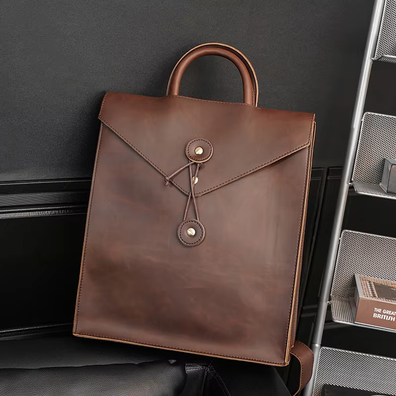 Fashion Vintage Men Business Men's Backpack Laptop Bag Multifunction Shoulder Bags Briefcase Handbags Back Pack