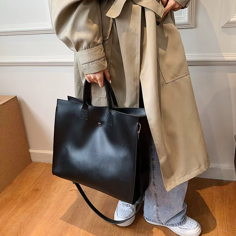 Fashion Bussiness Style Women High Capacity Briefcase Shoulder Bags Tote Female OL Classic Handbags Bolsas