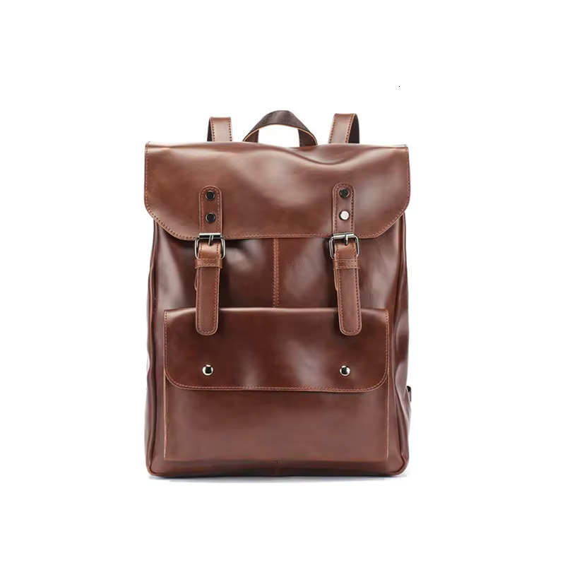 Multifunction Backpack PU Leather Waterproof Backpack Men School Bag Laptop Computer Women The Nightmare Befor Christmas