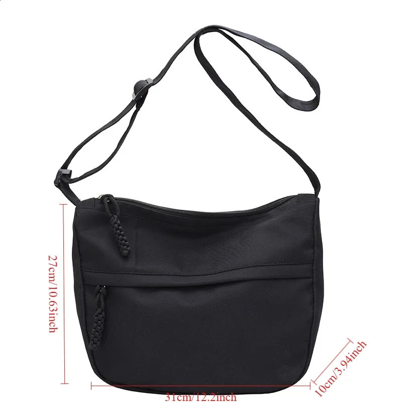 Casual Tote Commuting Tote Bag Casual and Simple Nylon Shoulder Bag Japanese Trendy Student Crossbody Bag 250121