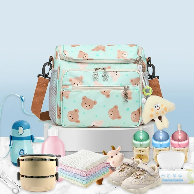 Spacious Mother Bag for Baby Essential Multifunction Baby Gear Organizes Bag Essential Baby Travel Bag Easy Access Storage 250118