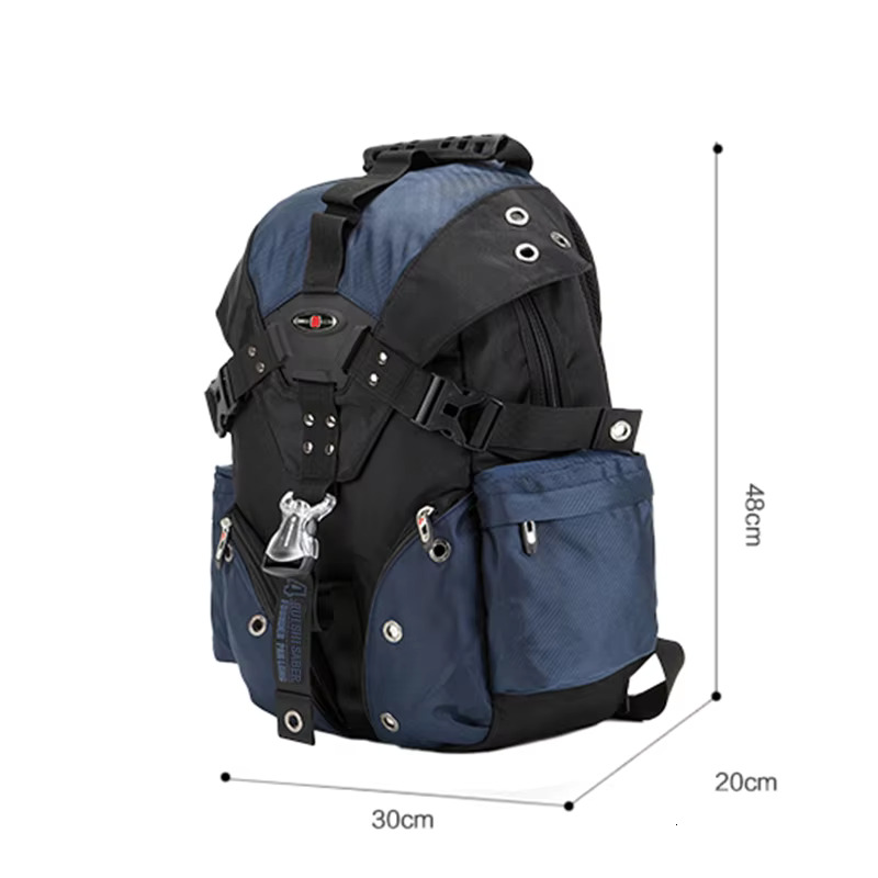 Men's Waterproof 15.6 Inch Laptop Computer Backpacks Swiss Travel Backpack Oxford Casual Schoolbag Male Mochila