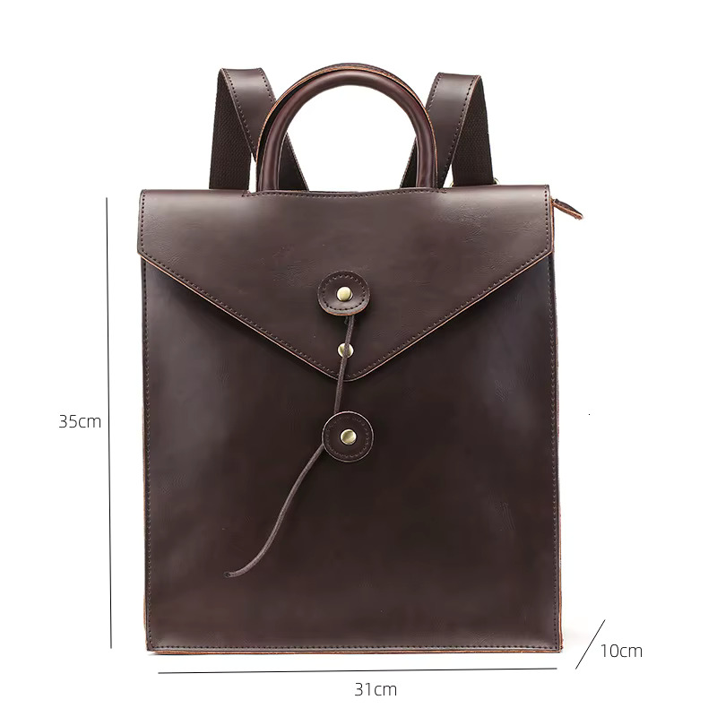 Fashion Vintage Men Business Men's Backpack Laptop Bag Multifunction Shoulder Bags Briefcase Handbags Back Pack