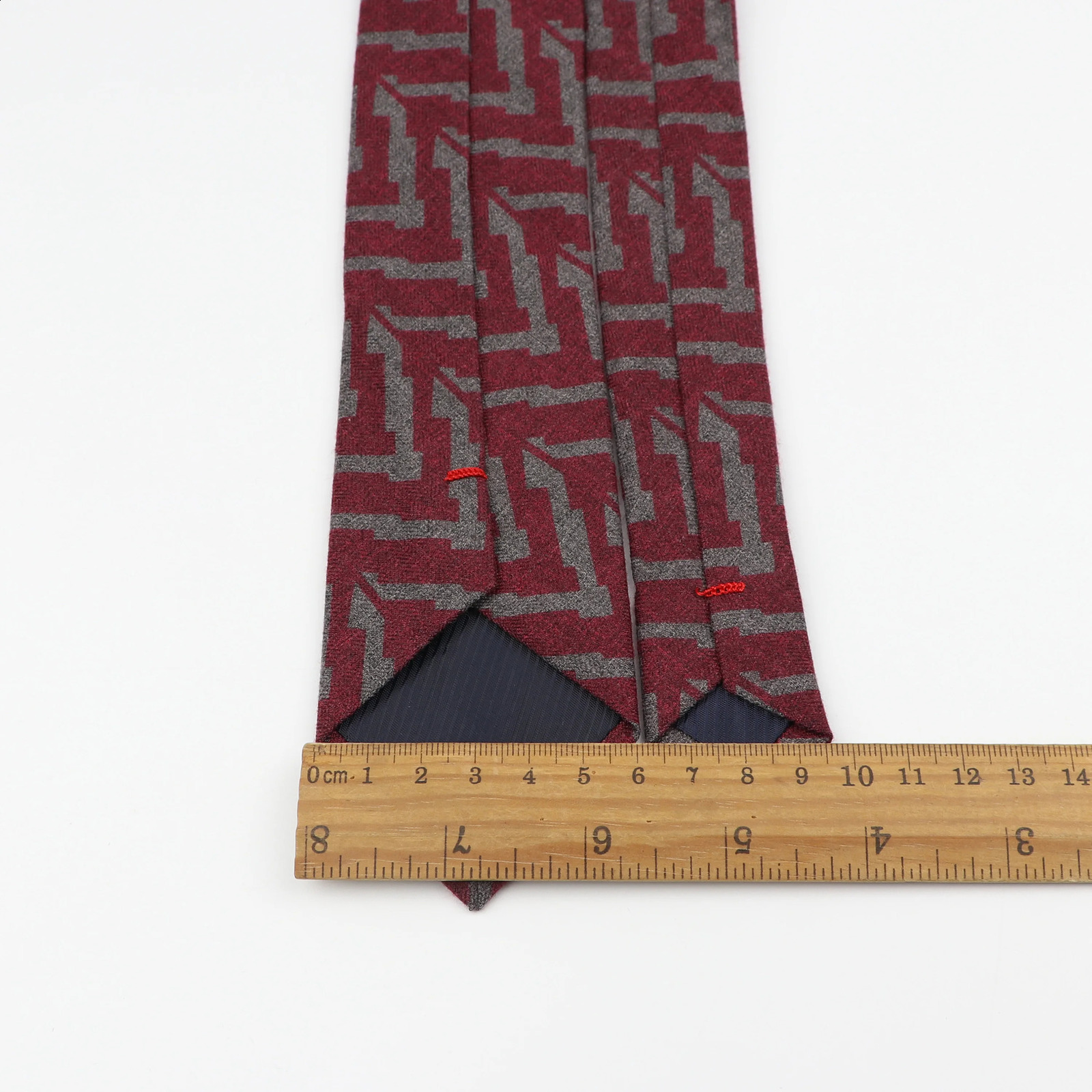 Original High Quality Solid Cotton Handmade Wool Ties Men Necktie Striped N Collar Slim Cashmere Casual Tie Accessories 250114