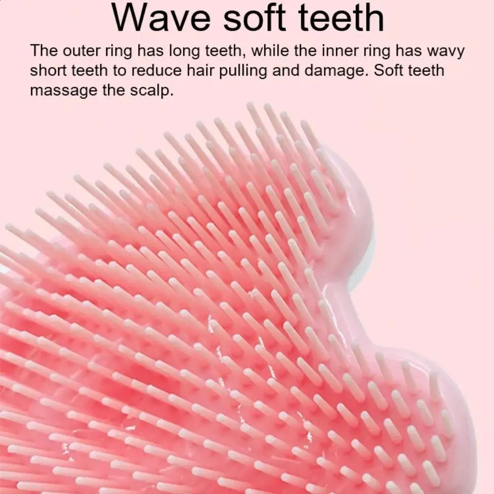 Anti Tangle Hair Brush Cute Professional Angel Hairdressing Styling Tool static Massage Comb Salon Hairdressing 250120