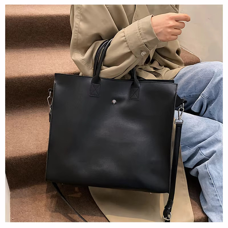 Fashion Bussiness Style Women High Capacity Briefcase Shoulder Bags Tote Female OL Classic Handbags Bolsas