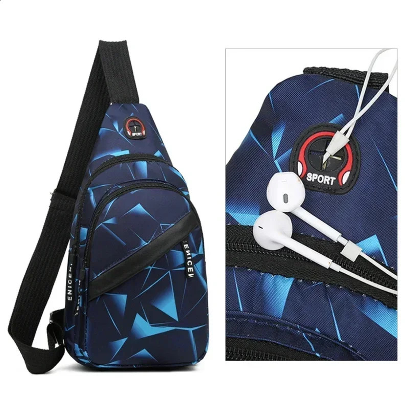 Shoulder Crossbody Bag for Men Short Travel Messenger Chest Light Outdoor Sport Recreation Lovers Single 250122