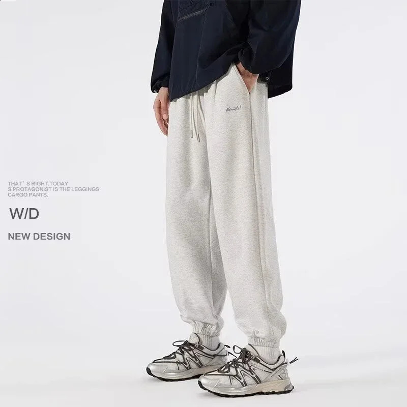 Letter ed Joggers Pants Men Spring Casual Elastic Waist Harem Sports Trousers Y2K Vintage Baggy Sweatpants 250122