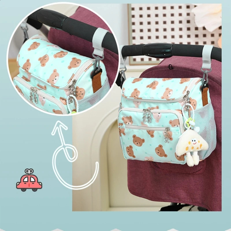 Spacious Mother Bag for Baby Essential Multifunction Baby Gear Organizes Bag Essential Baby Travel Bag Easy Access Storage 250118