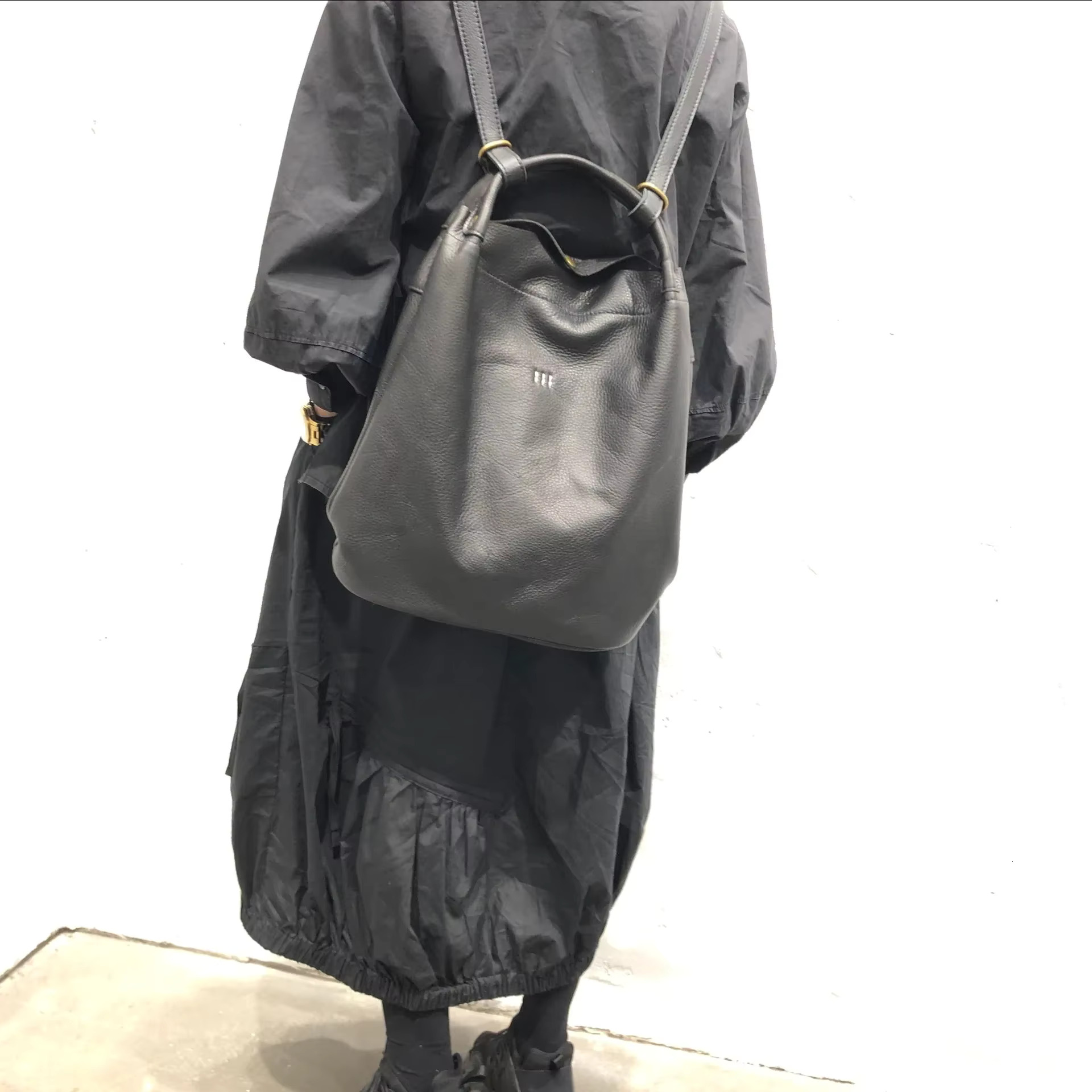 Genuine Leather Handmade Top Layer Cowhide Backpack For Women's Style Handbag